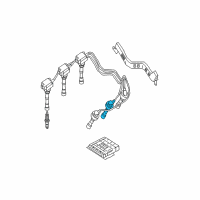 OEM 2005 Kia Sorento Spark Plug Cable Assembly No.3 Diagram - 2744039800