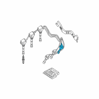 OEM 2004 Kia Sorento Spark Plug Cable Assembly No.1 Diagram - 2742039800