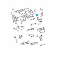 OEM Toyota Yaris Cup Holder Diagram - 55619-52030-B0