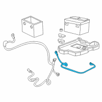 OEM 1996 Chevrolet Blazer Cable Asm, Battery Positive(41"Long) Diagram - 12157107