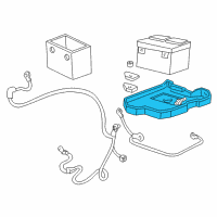 OEM 2004 Chevrolet Blazer Tray Asm-Battery Diagram - 15020434