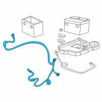 OEM 1999 GMC Jimmy Cable, Battery Negative Diagram - 15320766