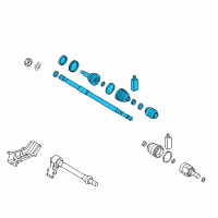 OEM 2017 Kia Forte5 Joint & Shaft Kit-Front Diagram - 49591A71B0