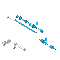 OEM 2018 Kia Forte Joint Assembly-Cv LH Diagram - 49500A7100