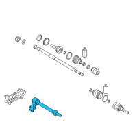 OEM Kia Forte5 Bearing Bracket & Shaft Diagram - 49560A7400