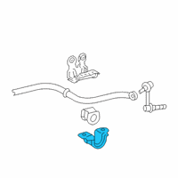OEM 2022 Lexus RC F Bracket, STABILIZER Diagram - 48824-24040