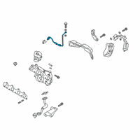 OEM 2020 Hyundai Veloster Pipe Assembly-Oil Feed Diagram - 28240-2B760
