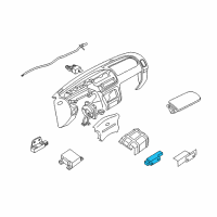 OEM 2006 Infiniti QX56 Sensor-Air Bag Front Center Diagram - 98581-ZT08A