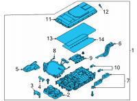 OEM Ford Escape BATTERY Diagram - LX6Z-10B690-B