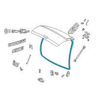 OEM 1998 Dodge Durango Seal-LIFTGATE Diagram - 55256434AB