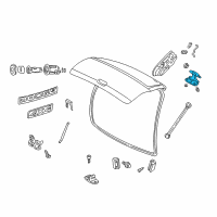 OEM Dodge Durango TAILGATE Hinge Diagram - 4589059AD