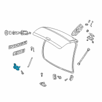 OEM Dodge Durango Liftgate Latch Diagram - 55256899AC