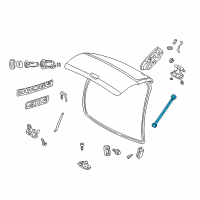 OEM Dodge Liftgate Strut Support Diagram - 55256444AC