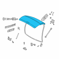 OEM 2001 Dodge Durango Panel-LIFTGATE Diagram - 55256511