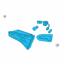 OEM Kia Optima Lamp Assembly-Rear Combination Inside Diagram - 924032T500