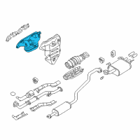 OEM 2000 Infiniti G20 Manifold-Exhaust Diagram - 14002-7J510