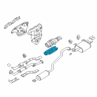 OEM 2001 Infiniti G20 Shelter-Converter Lower Diagram - 20853-40F11