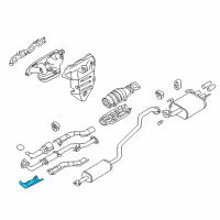 OEM 2001 Nissan Sentra INSULATOR-Heat, Exhaust Tube Front Lower Diagram - 20510-4Z200