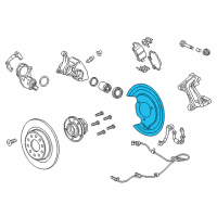 OEM Buick Regal Sportback Backing Plate Diagram - 84306632