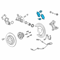 OEM 2019 Cadillac XT4 Brake Pads Diagram - 13517693