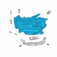 OEM 2022 Ram 3500 Headlamp Diagram - 68360184AD