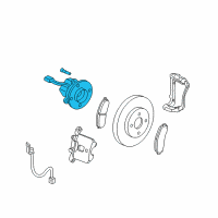 OEM 2011 Chevrolet HHR Front Hub Diagram - 19259801