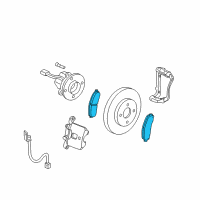 OEM Chevrolet HHR Front Pads Diagram - 25808929