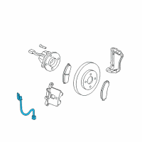 OEM Chevrolet Cobalt Hose Asm-Front Brake Diagram - 15939642