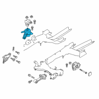 OEM 2015 Hyundai Sonata Engine Mounting Bracket Assembly Diagram - 21810-C2220