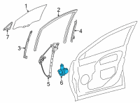 OEM Lexus NX350 MOTOR ASSY, POWER WI Diagram - 85710-78030