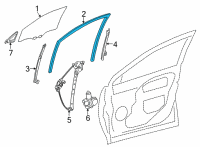 OEM Lexus NX350h RUN, FR DOOR GLASS Diagram - 68141-78020