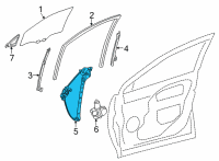 OEM Lexus NX250 REGULATOR SUB-ASSY Diagram - 69801-78030