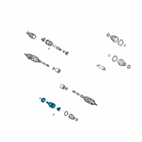 OEM Toyota Highlander Inner Joint Assembly Diagram - 43040-42021