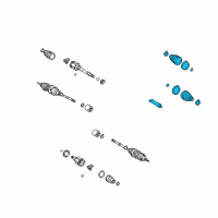 OEM 2005 Toyota Highlander Boot Kit Diagram - 04427-42050