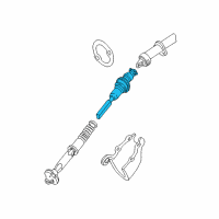 OEM 2003 Oldsmobile Bravada Upper Intermediate Steering Shaft Assembly Diagram - 26056116