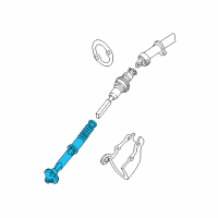 OEM 1998 GMC Jimmy Steering Gear Coupling Shaft Assembly *Marked Print Diagram - 26073594