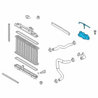 OEM 2015 Lexus ES350 Reserve Tank Assembly, R Diagram - 16470-36010