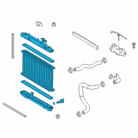 OEM 2013 Lexus ES300h Radiator Assembly Diagram - 16400-36260