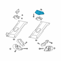 OEM 1999 Dodge Dakota Engine Mount Bracket Diagram - 52019710