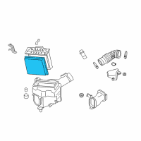 OEM Infiniti Q60 Element Assembly-Air Diagram - 16546-JK20A