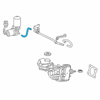 OEM Lexus Hose, Brake ACTUATOR Diagram - 44572-33010