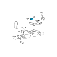 OEM 2005 Ford Escape Front Cup Holder Diagram - 5L8Z-7813562-AAA