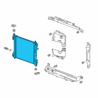 OEM 2015 Chevrolet Spark Radiator Diagram - 95942350