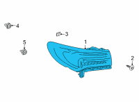 OEM Buick Envision Tail Lamp Assembly Diagram - 84963651