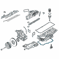 OEM 2018 BMW M760i xDrive Oil Pan Gasket Diagram - 11-13-8-623-613