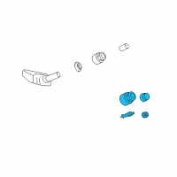 OEM 2006 Lincoln Navigator Valve Stem Diagram - 5F2Z-1565-AA