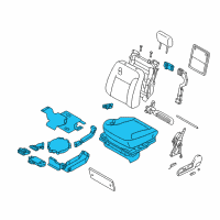 OEM 2004 Infiniti Q45 Seat Cushion Pad Diagram - 87350AT922