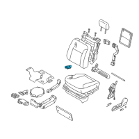 OEM 2005 Infiniti Q45 Front Seat Switch Assembly, Left Diagram - 87066-AT280