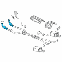 OEM 2016 Chevrolet SS Converter & Pipe Diagram - 92285189