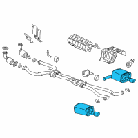 OEM 2014 Chevrolet SS Rear Muffler Diagram - 92295693